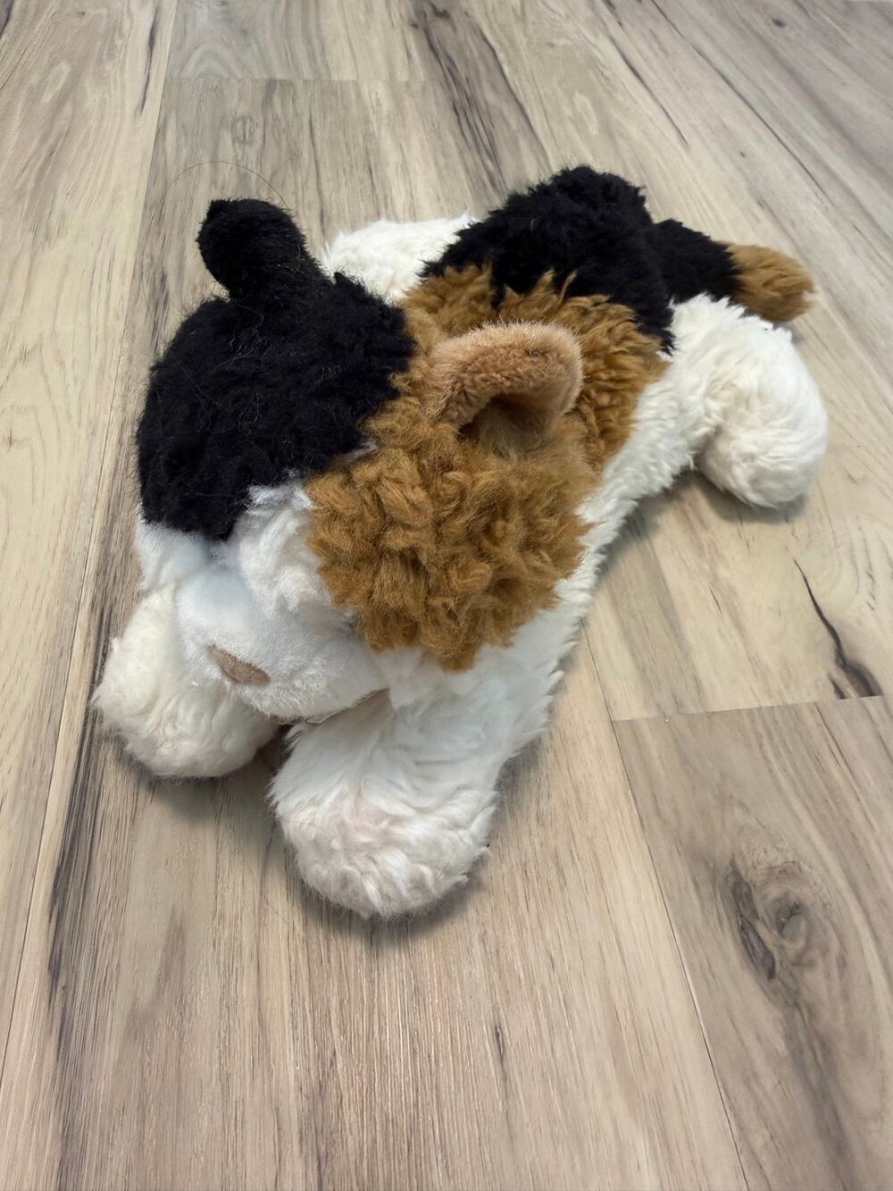 Aurora Calico Cat Plush Flopsies A&A Esmeralda #06283 Peach Bow Vintage